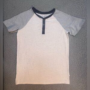Tommy Bahama Short Sleeve T Shirt Boys Size Large 10/12 Cream Color